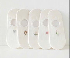 Tất Số 72-K Lười Thêu Hình Mạc YKZZ