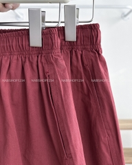 Chân Váy Số 296-D 2350 Ngắn Kaki Dây Rút