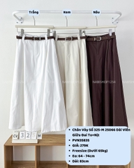Chân Váy Số 325-M 25066 Dài Viền Giữa Đai To+Nịt