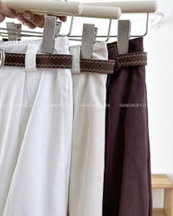 Chân Váy Số 325-M 25066 Dài Viền Giữa Đai To+Nịt