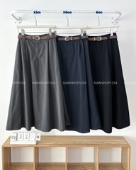 Chân Váy Số 325-M 25066 Dài Viền Giữa Đai To+Nịt