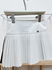 Chân Váy Số 334-M 6920 Ngắn Dạ Xếp Ly Nơ