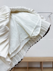 Chân Váy Số 334-M 6920 Ngắn Dạ Xếp Ly Nơ