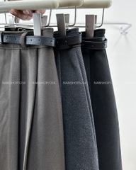 Chân Váy Số 338-M 869 Dạ Xếp Ly + Nịt