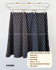 Chân Váy Số 339-D H13 Dài Xoè Caro