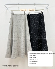Chân Váy Số 341-A 6206 Dài Dạ Hoa Nhí
