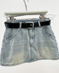 Chân Váy Số 343-B 6025 Ngắn Jean Trơn+Nịt