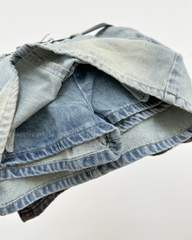 Chân Váy Số 343-B 6025 Ngắn Jean Trơn+Nịt