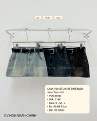 Chân Váy Số 343-B 6025 Ngắn Jean Trơn+Nịt