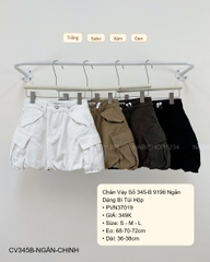 Chân Váy Số 345-B 9196 Ngắn Dáng Bí Túi Hộp