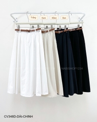 Chân Váy Số 348-D 19023 Dài LT Sau Túi Khuy+Nịt