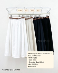 Chân Váy Số 348-D 19023 Dài LT Sau Túi Khuy+Nịt