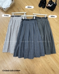 Chân Váy Số 354-D 6130 Dài Caro+Nịt