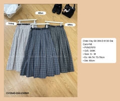Chân Váy Số 354-D 6130 Dài Caro+Nịt