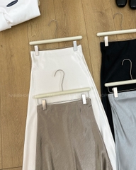 Chân Váy Số 365-B 9916 Dài Lụa Trơn