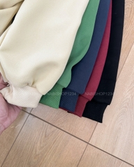 G30K Áo Khoác Số 310-D 353 Hoodie Zip Trơn Tay Phồng