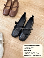 Giày Số 6-E 3998 Búp Bê Quai Nơ