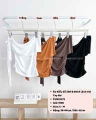Áo Kiểu Số 298-B 6054 Lệch Vai Tay Nơ