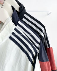 Áo Khoác Số 298-B 1588 Dù Sọc Phối Màu