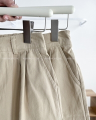 Quần Short Số 131-B 1218 Kaki Xếp Li