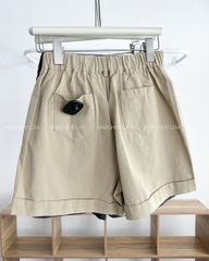 Quần Short Số 151-B 1212 Kaki Lật Lai LT New