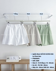 Quần Short Số 157-B 9761 Chít Ly Chun Sau