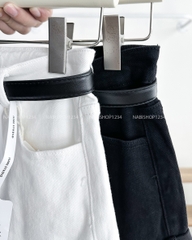 Quần Short Số 158-B 9256 Trơn Lai Lật + Nịt