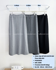 Chân Váy Số 323-B 8179 Dài Thun Dây Rút
