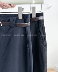 Quần Kaki Số 114-M 25082 OR 2 Đai + Nịt