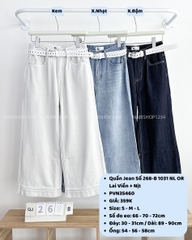 Quần Jean Số 268-B 1031 NL OR Lai Viền + Nịt