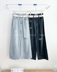 Quần Jean Số 271-B A931 OS Rách Gối + Nịt