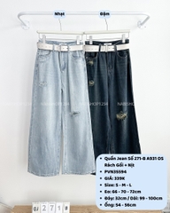 Quần Jean Số 271-B A931 OS Rách Gối + Nịt