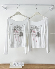 Áo Thun Số 326-B 7192 TD Set Liền Lệch Vai