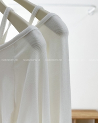 Áo Thun Số 326-B 7192 TD Set Liền Lệch Vai