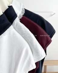 Áo Thun Số 293-B 1932 Polo Cổ Ren Tay Hến