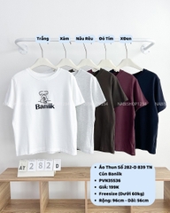 Áo Thun Số 282-D 839 TN Cún Baniik