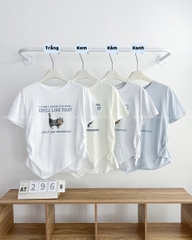 Áo Thun Số 296-B 3310 Eo Nhún Mèo