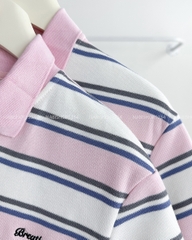 Áo thun Số 257-B 6397 TN Polo Kẻ Chữ Breathe