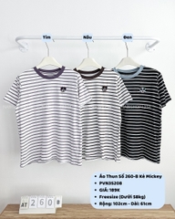 Áo Thun Số 260-B 501 TN Kẻ Mickey