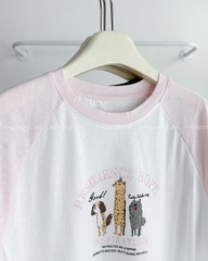 Áo Thun Số 255-D 6025 TN Raglan 3 Cún