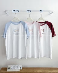 Áo Thun Số 256-D 6022 TN Raglan Cá