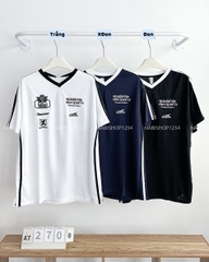 Áo Thun Số 270-B 5006 Cổ V Viền Sọc Sports