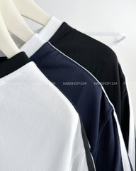 Áo Thun Số 270-B 5006 Cổ V Viền Sọc Sports