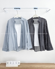 Áo Sơ Mi Số 325-B TD Caro Nhỏ + 2Dây