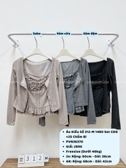 Áo Kiểu Số 312-M 1480 Set CDG+2S Chấm Bi