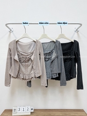 Áo Kiểu Số 312-M 1480 Set CDG+2S Chấm Bi