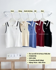 Áo Len Số 117-D PoLo SN Thêu Nơ