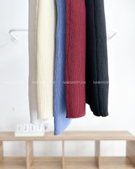 Áo Len Số 117-D PoLo SN Thêu Nơ