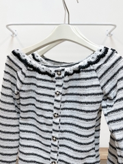 Áo Len Số 120-C 2299 Trễ Vai Kẻ