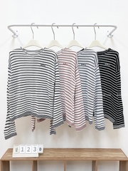 Áo Len Số 123-D TD Kẻ Ngang Thêu Chữ